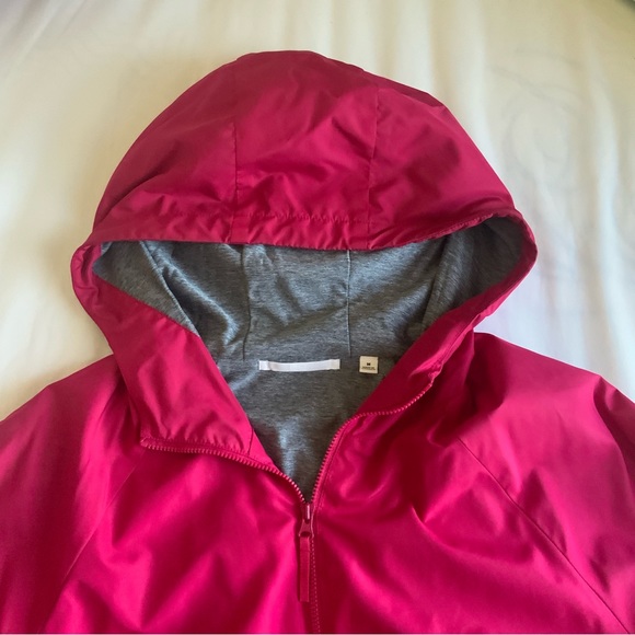 UNIQLO Pink and Gray Women’s Windbreaker Jacket with Hood - Picture 3 of 6